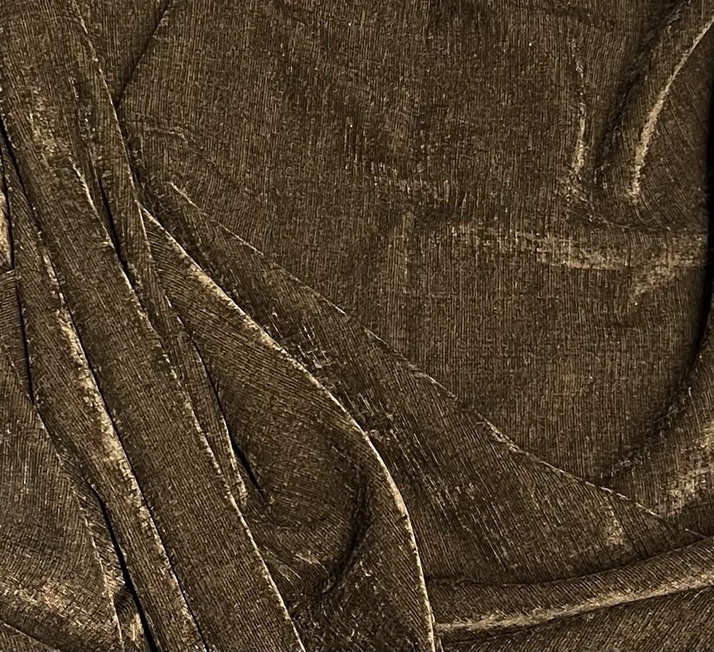 2 Yard Brown Velvet Upholstery Fabric 54” Width