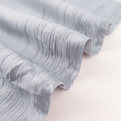 54″ x 10 yards SILVER Accordion Crinkled Taffeta FABRIC BOLT Party Decorations