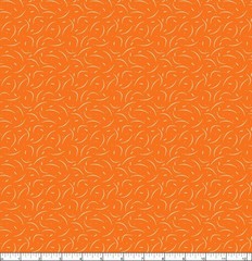 P&B Textiles – Midnight Masquerade – Dotty Toss – Orange, Fabric BTY