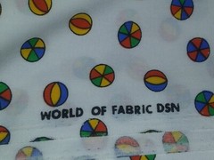 2 Yards Cotton Fabric Beachballs Kids DSN Sewing Quilt Backing 72″ x 44″