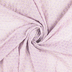 1M X 1.45M Voile Lilac Geometric Pattern Cotton Burda