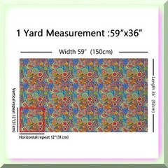 Retro Paisley Floral Waterproof Fabric for DIY Projects