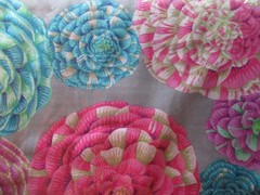 Kaffe Fassett Cotton Fabric 1 FQ Pastels Large Floral Print Japonica