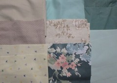 5 lb 4 oz Box of Assorted Fabric Scraps – Purples, Blues, Greens FSBTB132