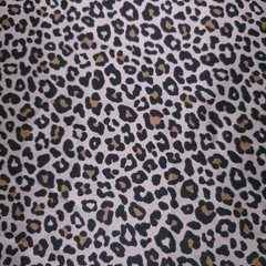 Taupe Brown Cheetah Print Taupe Dull Satin 58″ By The Yard Sewing Craft Fabric