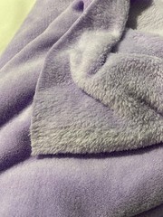 Lavender minky polyester fleece fabric 36″ by 32″ (very soft on both sides)