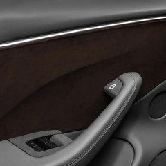 Matte Suede Fabric Vinyl Wrap Car Interior Door Panel Trim Sticky Back Film Kits