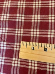 Wine Red/Burgundy Plaid/check upholstery fabric 54″ x 2.75 yards
