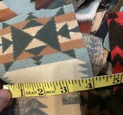 Pendleton Wool Scraps Large Lot Over 150 Wool Fabric Jacquard Remnants