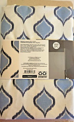 New Better Homes & Gardens 2 Yards 100% Cotton Duck in Ikat Ogee Blue