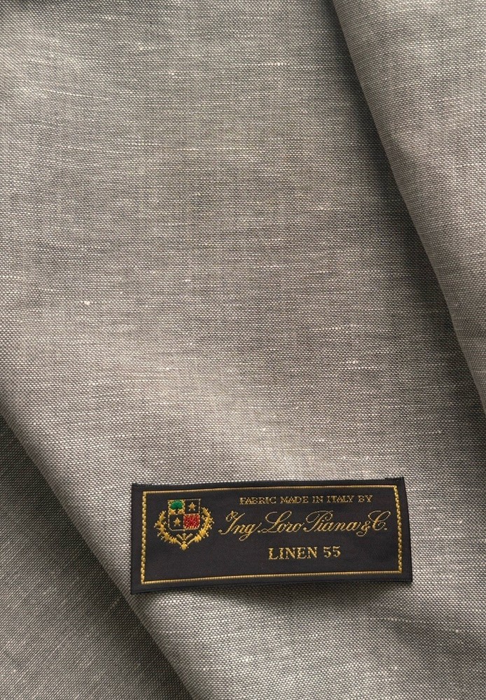LORO PIANA LINEN 55 Luxury Italian Suiting Cloth Fabric 44% Wool 55% Linen 1yd