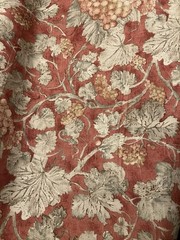 7 YDS 5th Avenue Designs SONOMA GRAPE Fabric Peacock Alley Vtg 1995 Screen Print