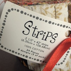 Strips Roll 100% cotton fabric quilt strips, 8 Designs, 3 Of Each