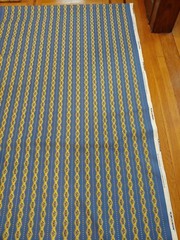 Save 30% off Country Yellow Blue Floral Stripe Cotton Print Concord Fabrics USA