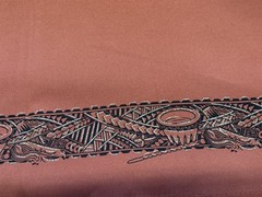 6.5 yards Kava Bowl Tonga/Samoa Polynesian double print fabric, for sarong?