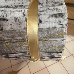 Jelly Roll 2.5 X 42” Gray With Gold Metallic Cotton Roll