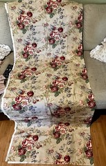 Moda Fabric South Hampton Pink Maroon ROSES Brocade DECORATOR 2yrds x 52in