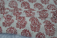 NO TARRIF CHARGES 100%✅ZK_135 Hand Block Floral Print 100%Cotton 7 Yard Fabric