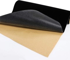 Black Self Adhesive Velvet Fabric Sticky Felt Sheets Drawer Liner 2PC 17.3″x39″