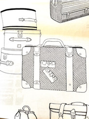 Alexander Henry Ghastlie Valise Luggage by Half Yard