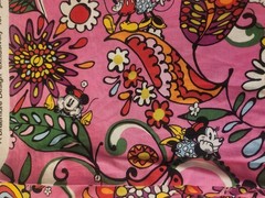 Vera Bradley /Braemore RARE Mickey Minnie Design Exclusive Fabric 13 Ft x 6 Ft