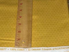 By 1/2 Yd Northcott “Beecroft” Honeycomb Golden Yellow Cotton Fabric BTHY #26677