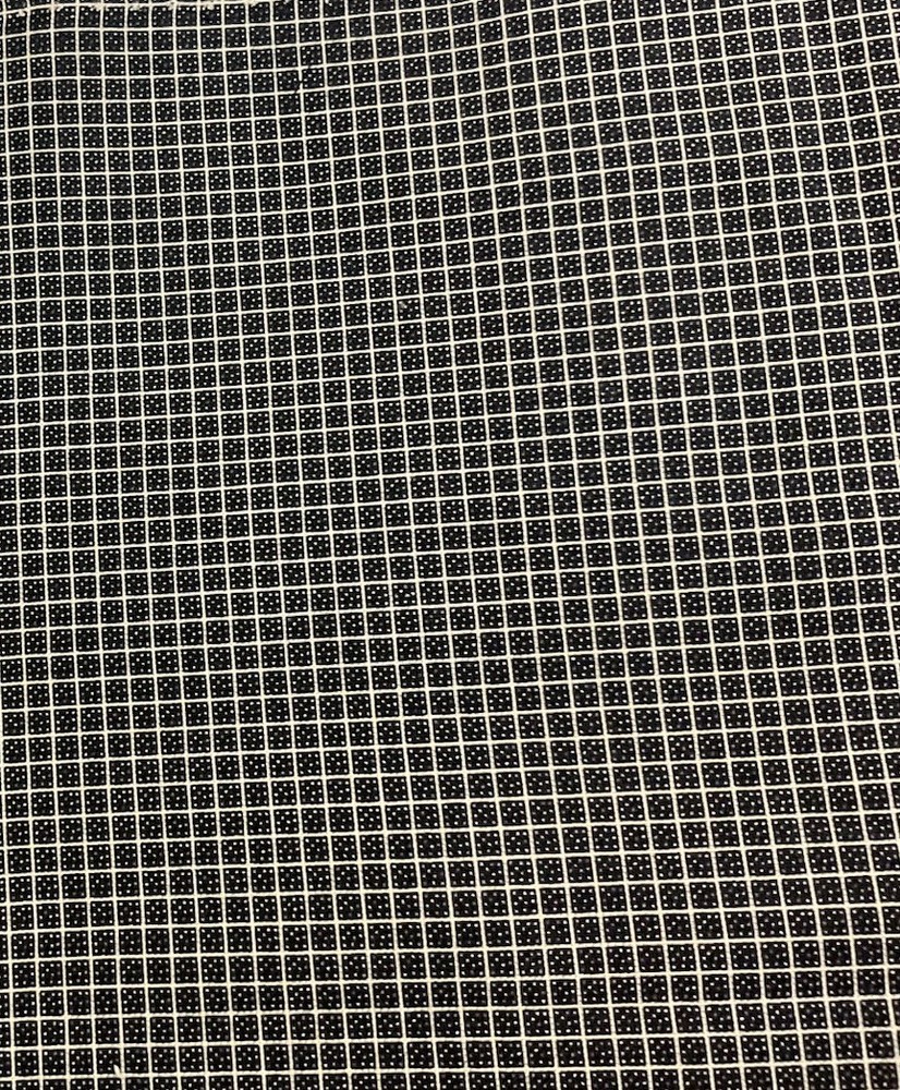 3/4 Yard Black & White Small Squares … See Description 44” Wide 100% Cotton