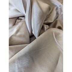 Vtg 90s Antique Satin 5 Yards 180×48″ Taupe Slub Texture Reversible Upholstery