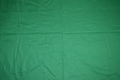Cotton fabric, green with gold dots print, 43″ x 3 yards, preshrunk