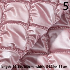 1M Wet Look Faux Leather Padded Fabric PU Quilted Cloth Puffer Coats Sewing