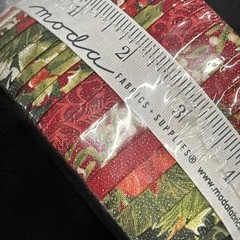 Moda Sparkle & Shine Jelly Roll Glitter Christmas 33600JRGL