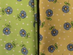 2 One Yard Cuts – Loralie Designs Daisy Dots – 100% Cotton Fabric 5333