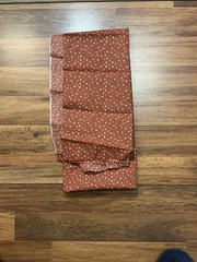 Cotton Calico Fabric Mini Flowers on Rusty Brown 72in x 37in Wide