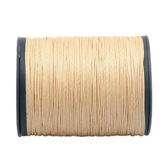 FANDOL 100% Natural Linen Thread Waxed for Bookbingding, Leather Beige