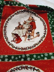 Wamsutta Hallmark Fabric 12 yds 17 In x 44 CHRISTMAS Holiday Norman Rockwell