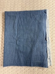 Vintage Medium Weight blue cotton denim 1.5 yard 38″ x 56″