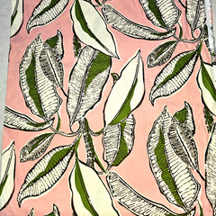 Outdoor Fabric Pink PKL Studio Botanicals 2 + 1/2 Yds – One piece