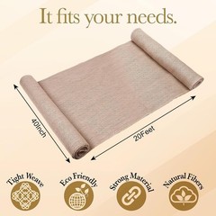 Versatile 40″ x 20′ Tree Wrap Burlap Roll – Durable & Breathable Jute Material