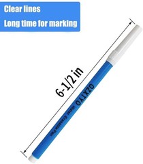Washable Fabric Markers for Sewing,5 Pack,Blue,Erasable Sewing Markers for Fa…