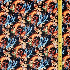 LAST AIRBENDER AVATAR COLLAGE V2 1 YARD FABRIC ( 36″ X 58″ ) BRAND NEW
