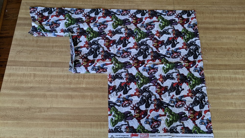 Marvel Avengers Unite Cotton Fabric One piece 15″L by 44″W plus extra