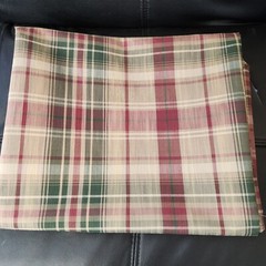 Calico Corners Harvard Redwood Plaid Print Material 1-5/8 Yard 60x62in