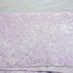 Lavender Textured Minky Fabric Remnant 50 in Wide x 1.5 Yards