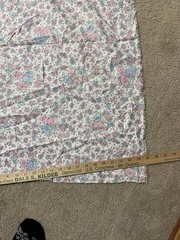 Precious Moments Florals Cotton Blend Fabric 35”X 1 3/4 Yd 36”x 25” & 8”x1.5 Yds