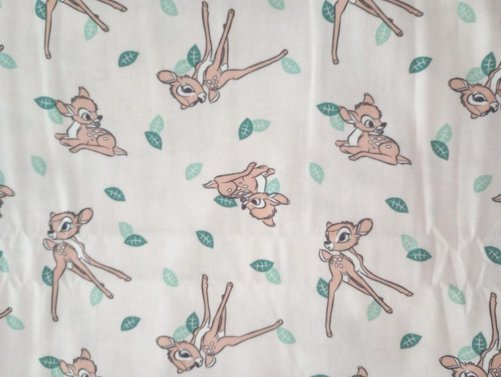 Disney bambi fun fabric cream 14 by 9 inch