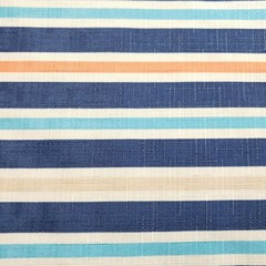 Navy Stripe Linen Upholstery Fabric 62″ BTY Coastal Italian Manila Drapery DIY