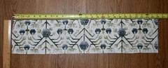 Zak+Fox KHOTAN — Indigo & Green Cotton/Linen Print Fabric LOT 16 LARGE REMNANTS