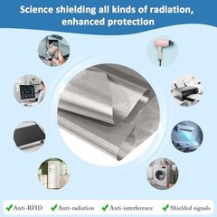 Faraday Shielding Fabric 43×130 with Tape Military Grade