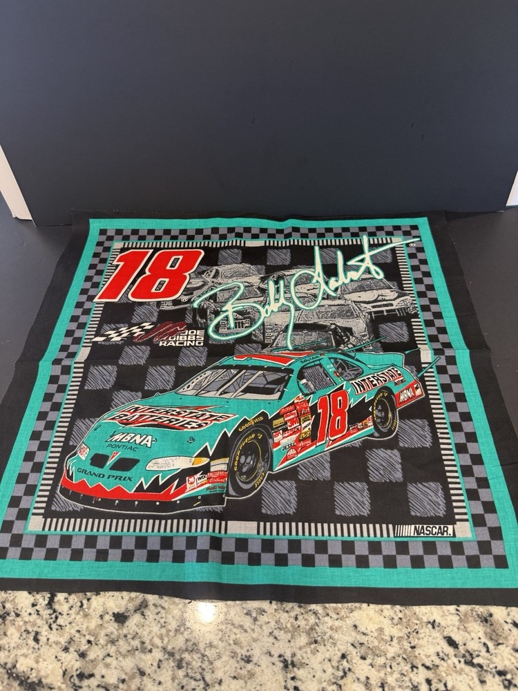 Nascar Bobby Labonte #18 Interstate Batteries Cotton Fabric 6 Design Panels