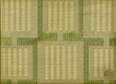 Designtex Urban Grid Silver Green Contemporary Geometric Upholstery Fabric